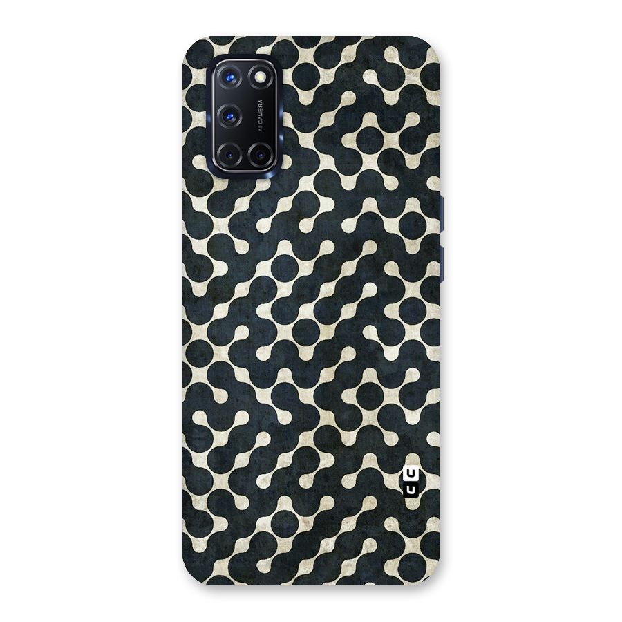 Black Maze Design Back Case for Oppo A52