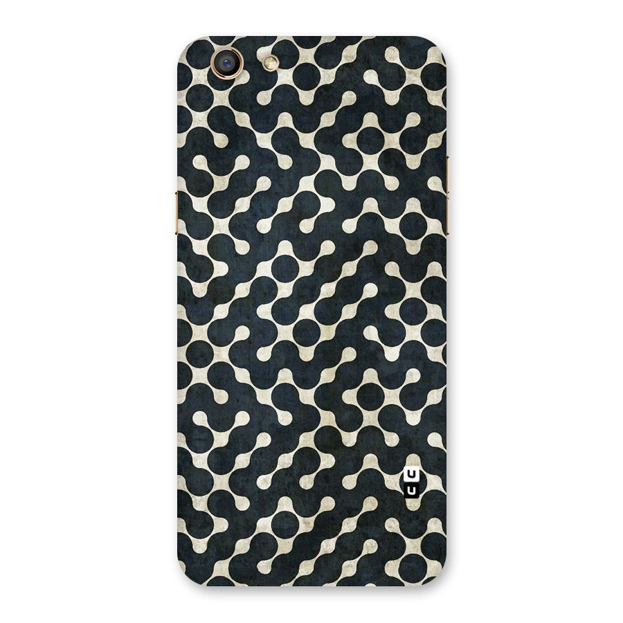 Black Maze Design Back Case for Oppo F3