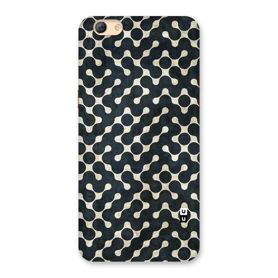 Black Maze Design Back Case for Oppo F3 Plus