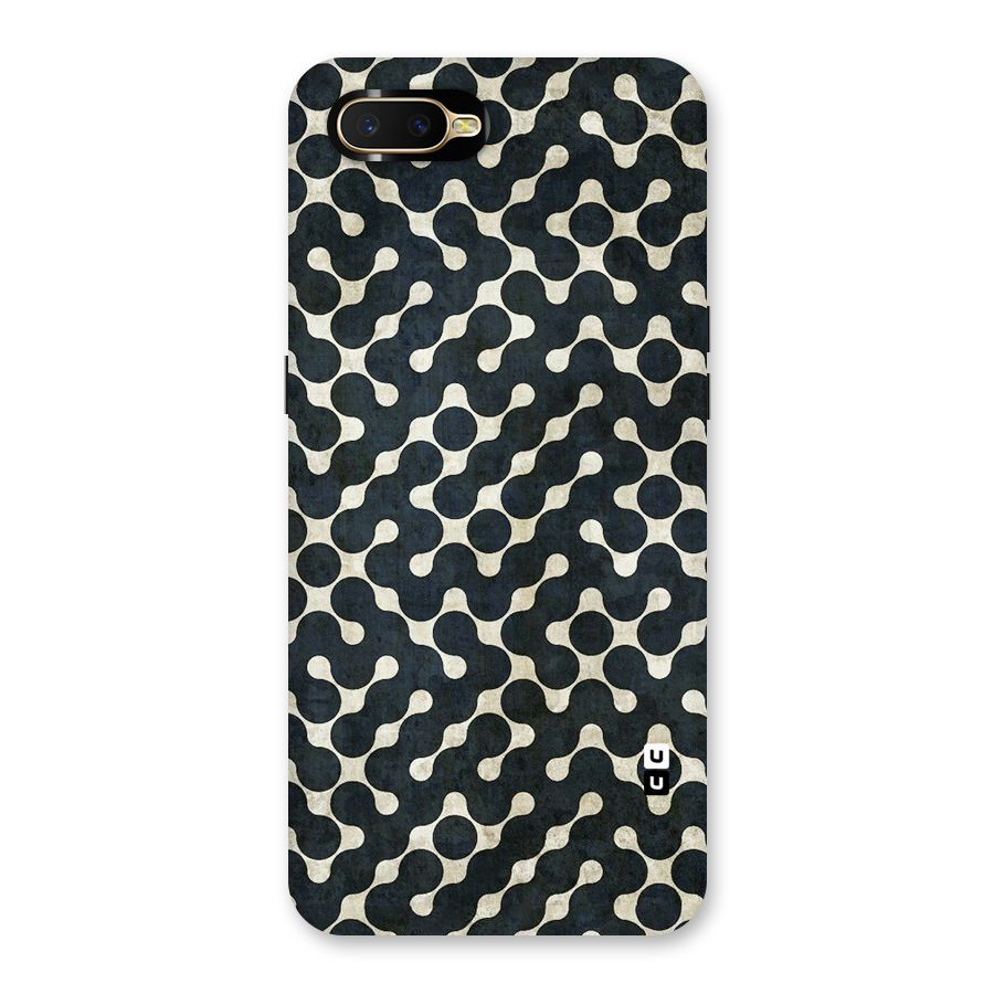 Black Maze Design Back Case for Oppo K1