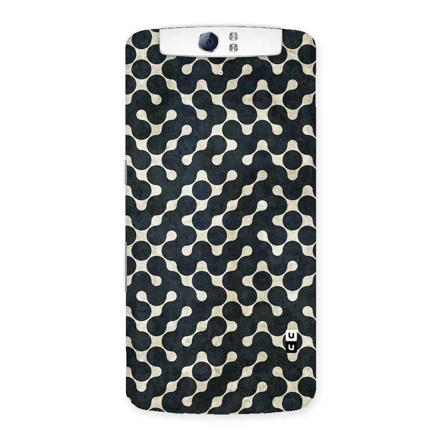 Black Maze Design Back Case for Oppo N1
