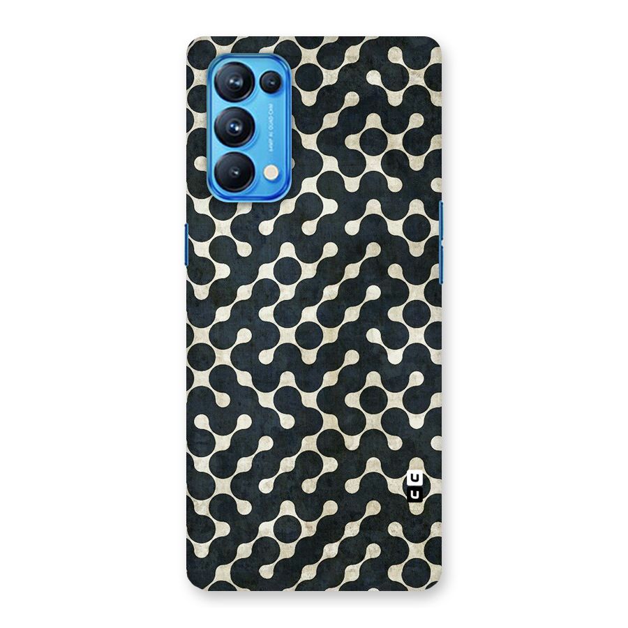 Black Maze Design Back Case for Oppo Reno5 Pro 5G