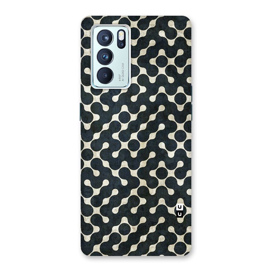 Black Maze Design Back Case for Oppo Reno6 Pro 5G