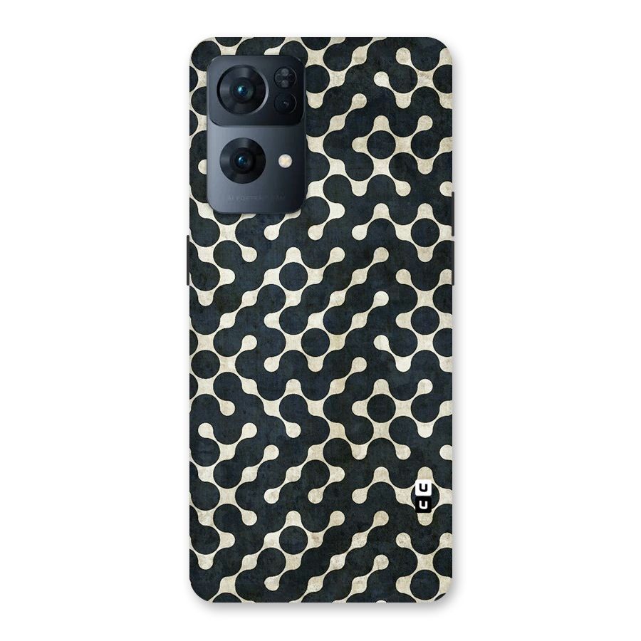 Black Maze Design Back Case for Oppo Reno7 Pro 5G
