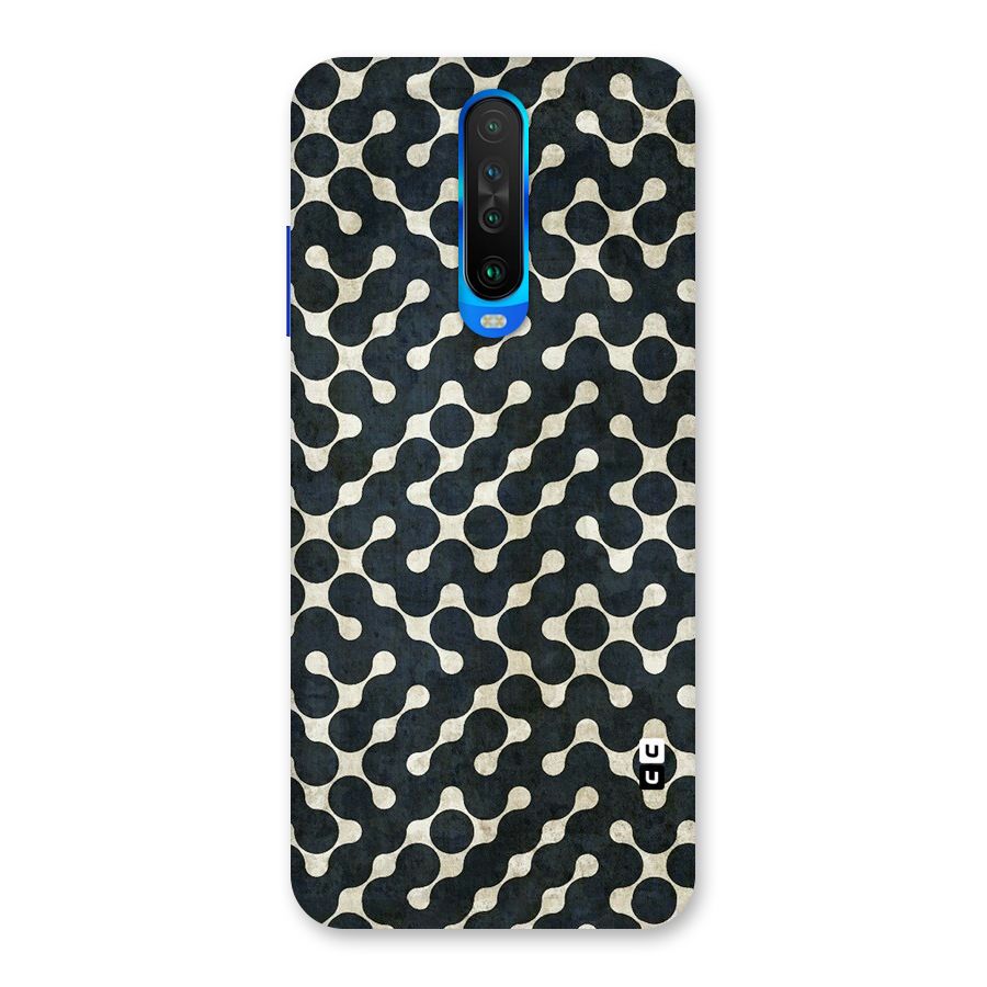 Black Maze Design Back Case for Poco X2
