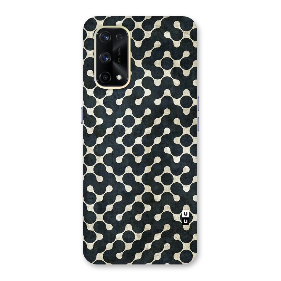 Black Maze Design Glass Back Case for Realme X7 Pro