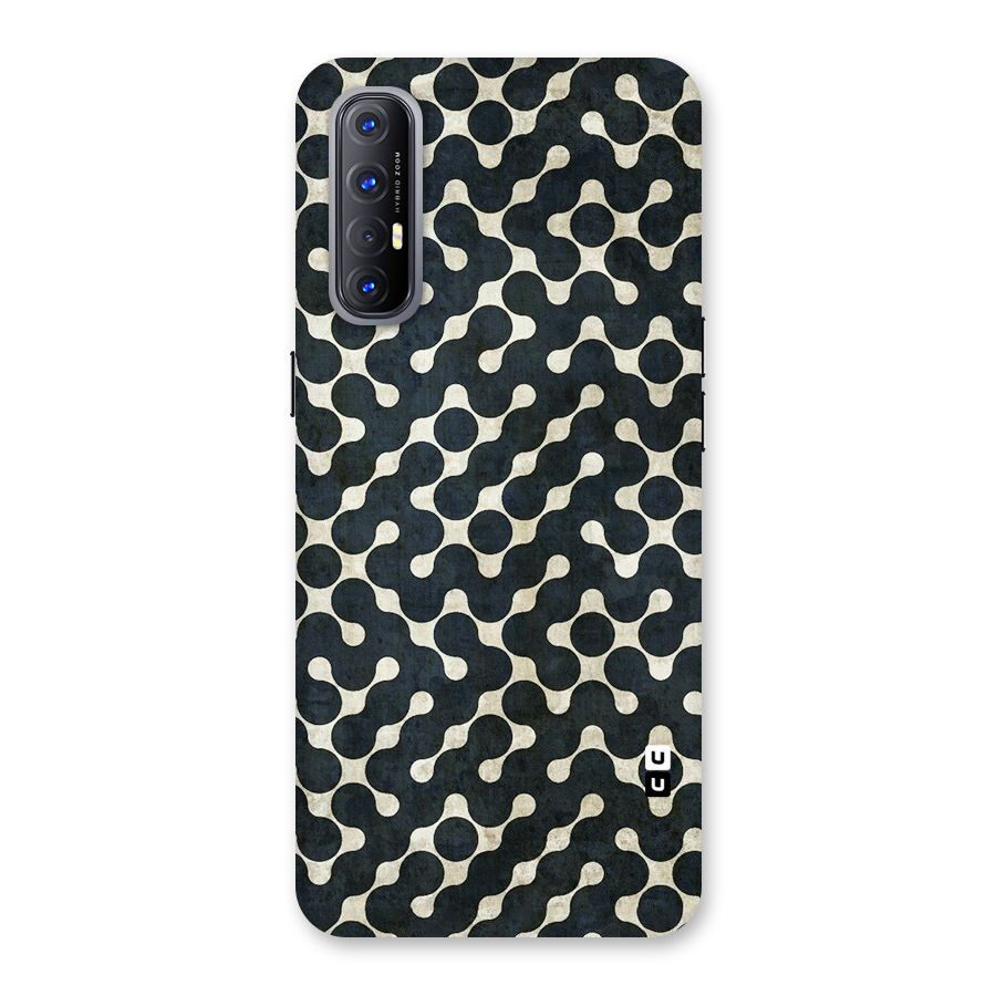Black Maze Design Back Case for Reno3 Pro