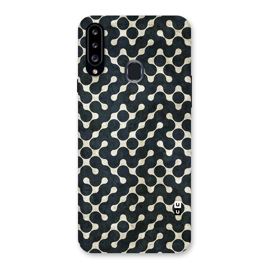 Black Maze Design Back Case for Samsung Galaxy A20s