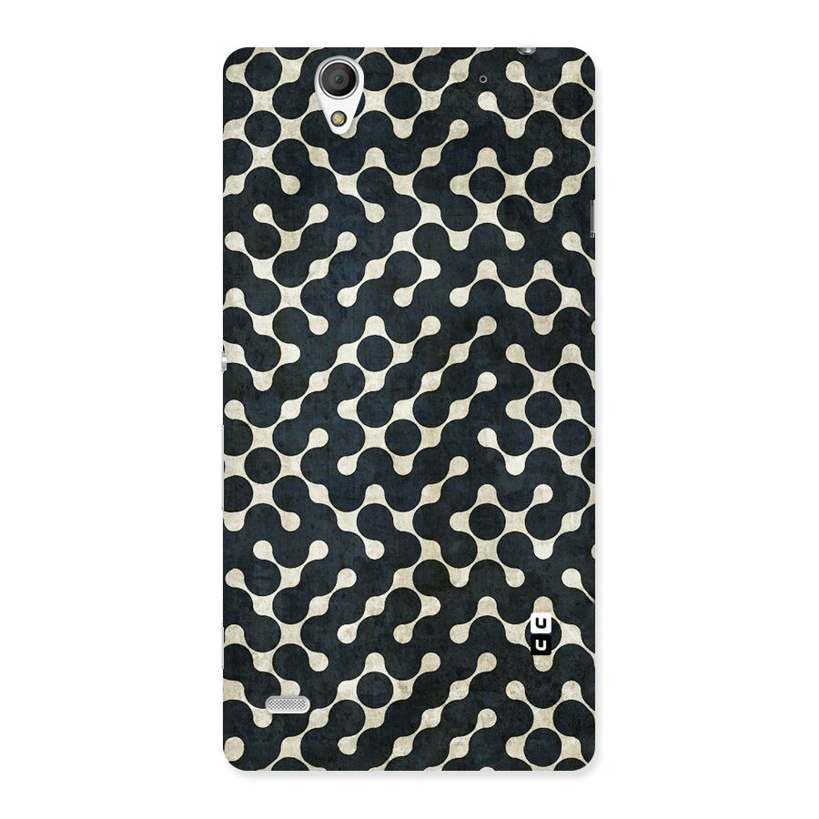 Black Maze Design Back Case for Sony Xperia C4