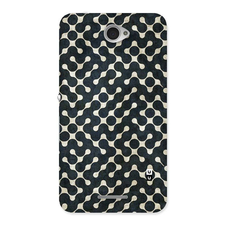 Black Maze Design Back Case for Sony Xperia E4
