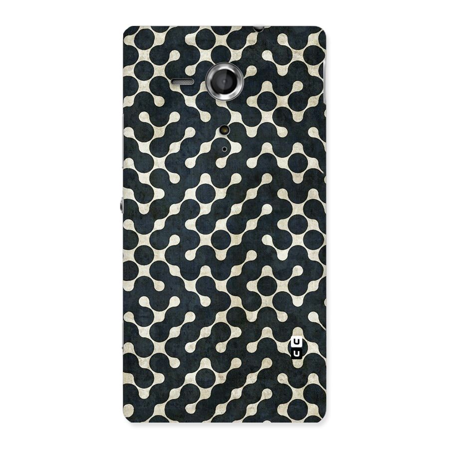 Black Maze Design Back Case for Sony Xperia SP