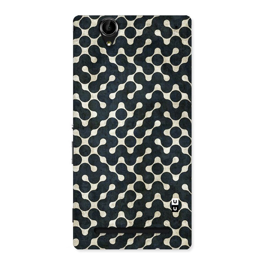 Black Maze Design Back Case for Sony Xperia T2