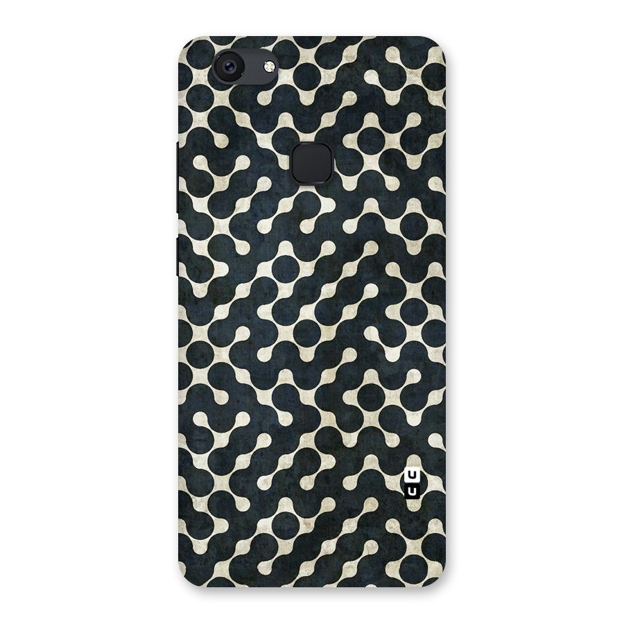 Black Maze Design Back Case for Vivo V7 Plus