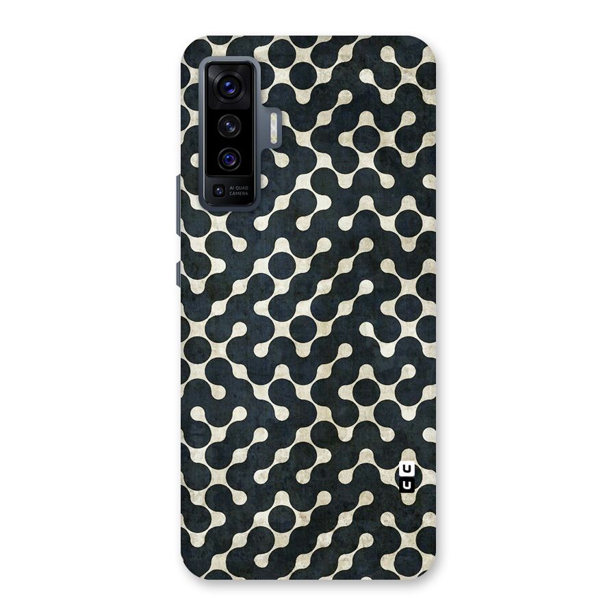 Black Maze Design Back Case for Vivo X50