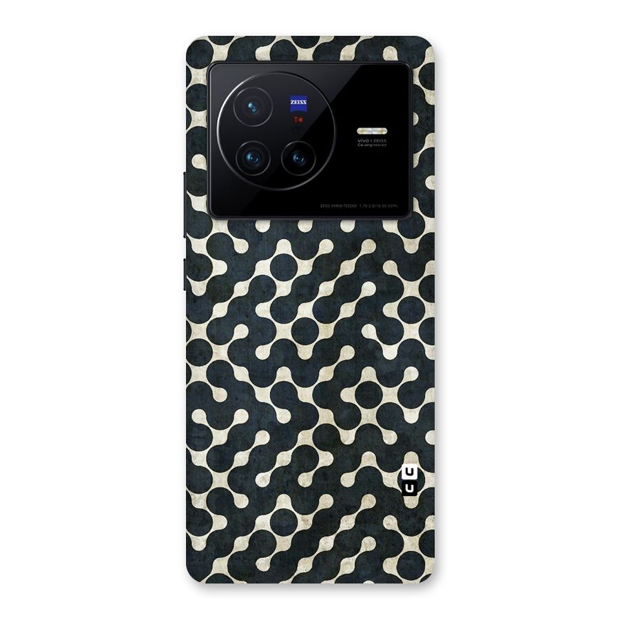 Black Maze Design Back Case for Vivo X80