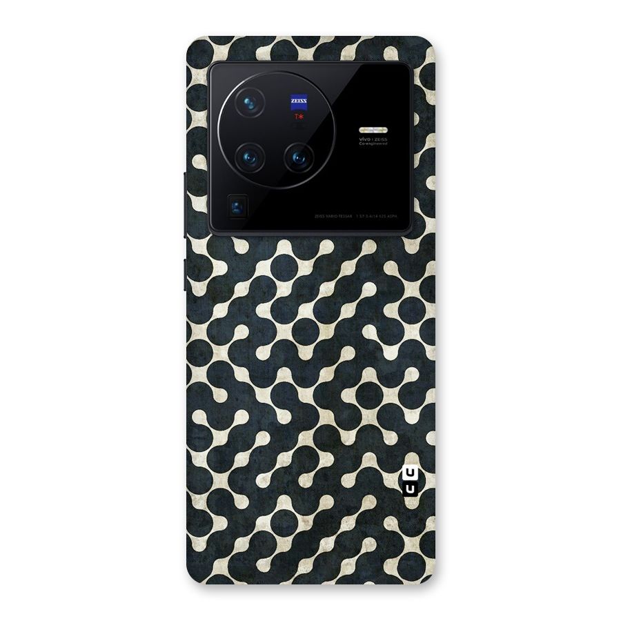 Black Maze Design Back Case for Vivo X80 Pro