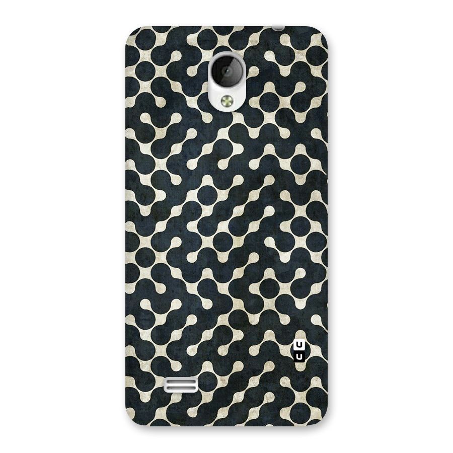 Black Maze Design Back Case for Vivo Y21