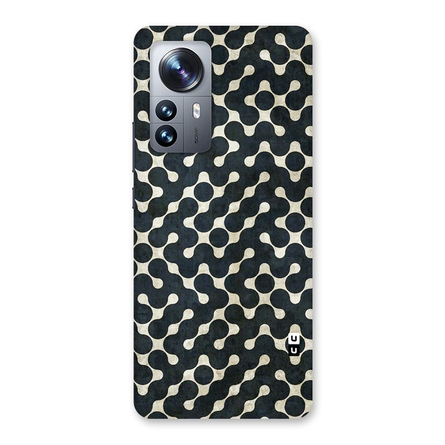 Black Maze Design Back Case for Xiaomi 12 Pro