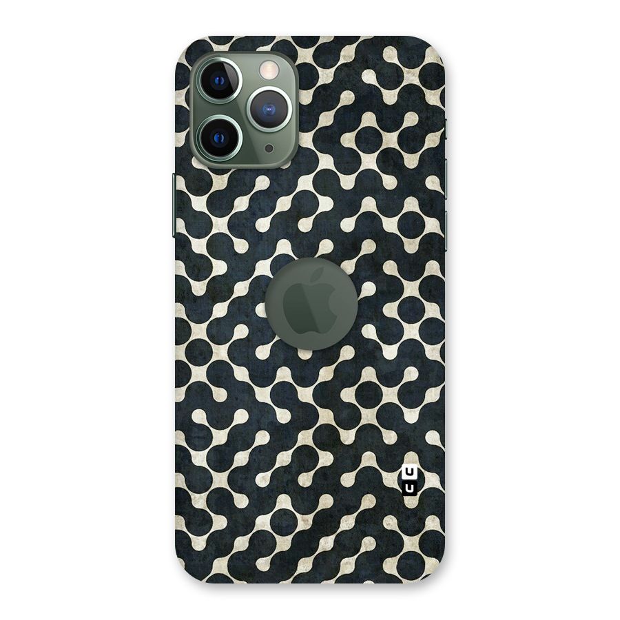 Black Maze Design Back Case for iPhone 11 Pro Logo  Cut