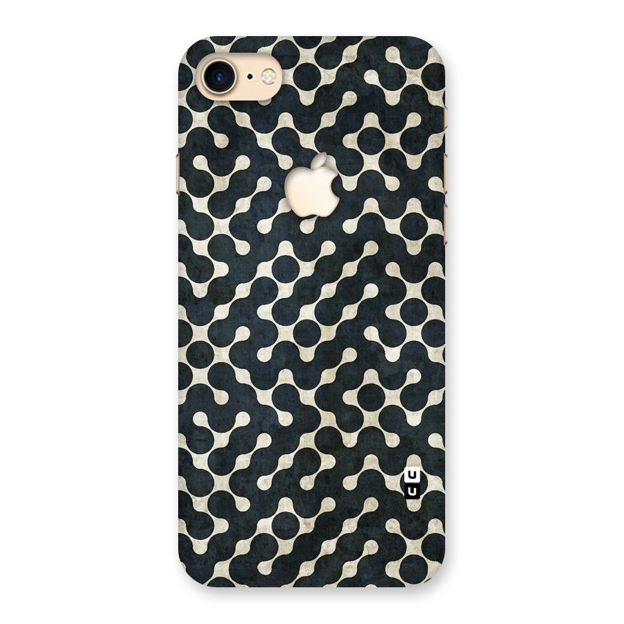 Black Maze Design Back Case for iPhone 7 Apple Cut