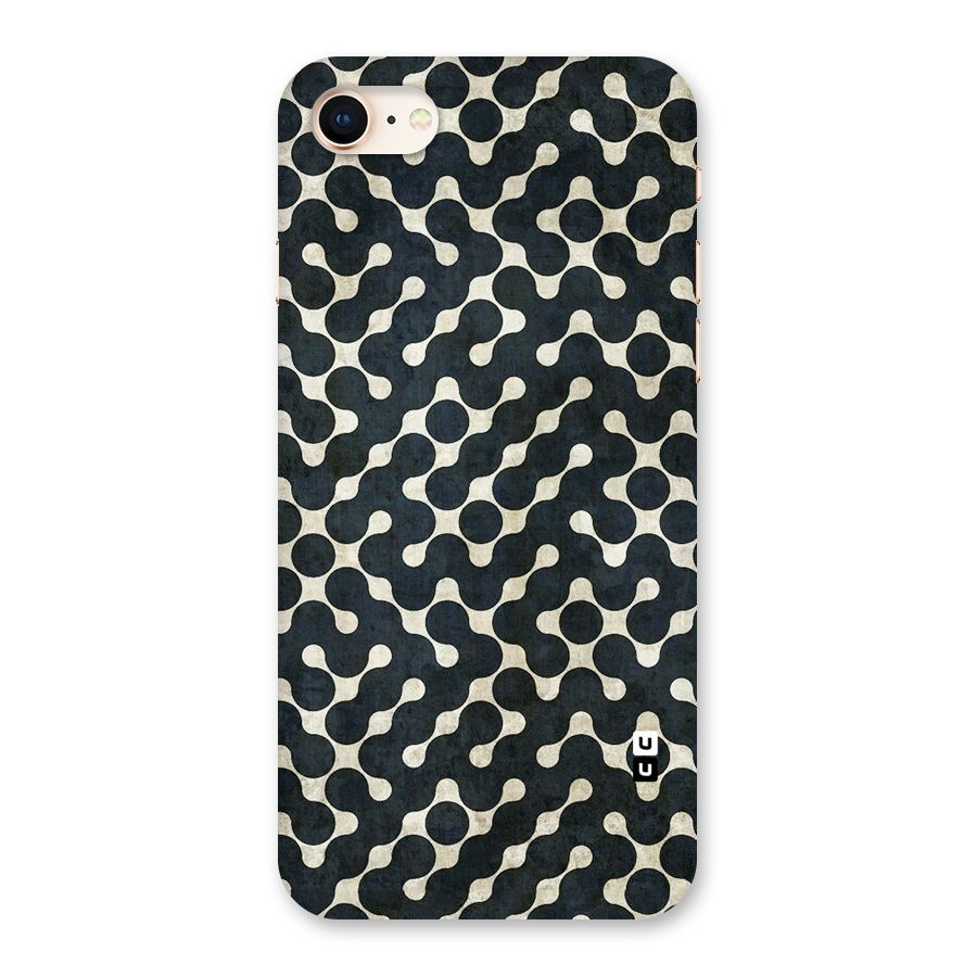 Black Maze Design Back Case for iPhone 8