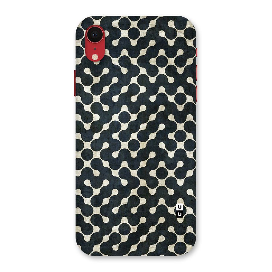 Black Maze Design Back Case for iPhone XR