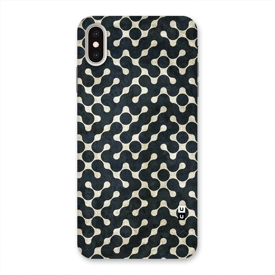 Black Maze Design Back Case for iPhone XS Max