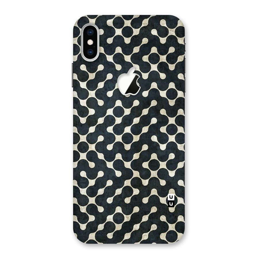 Black Maze Design Back Case for iPhone XS Max Apple Cut