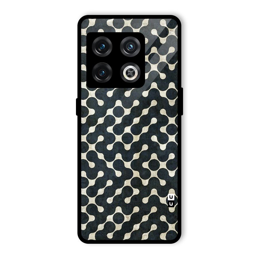 Black Maze Design Glass Back Case for OnePlus 10 Pro 5G