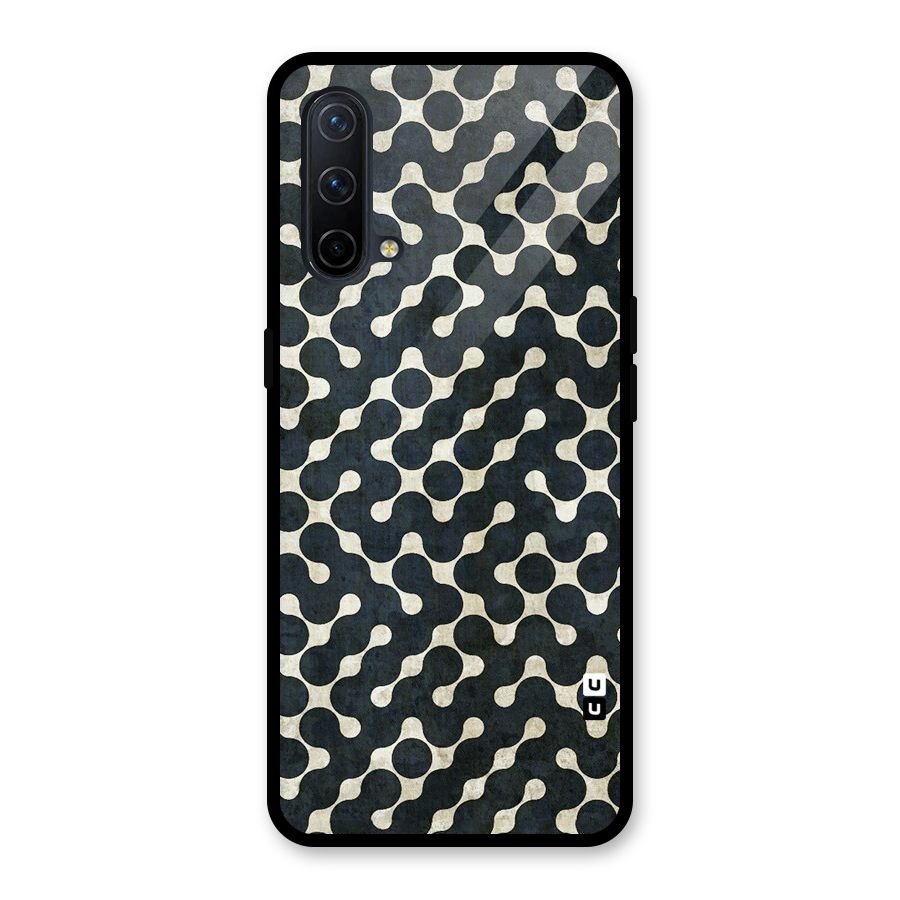 Black Maze Design Glass Back Case for OnePlus Nord CE 5G