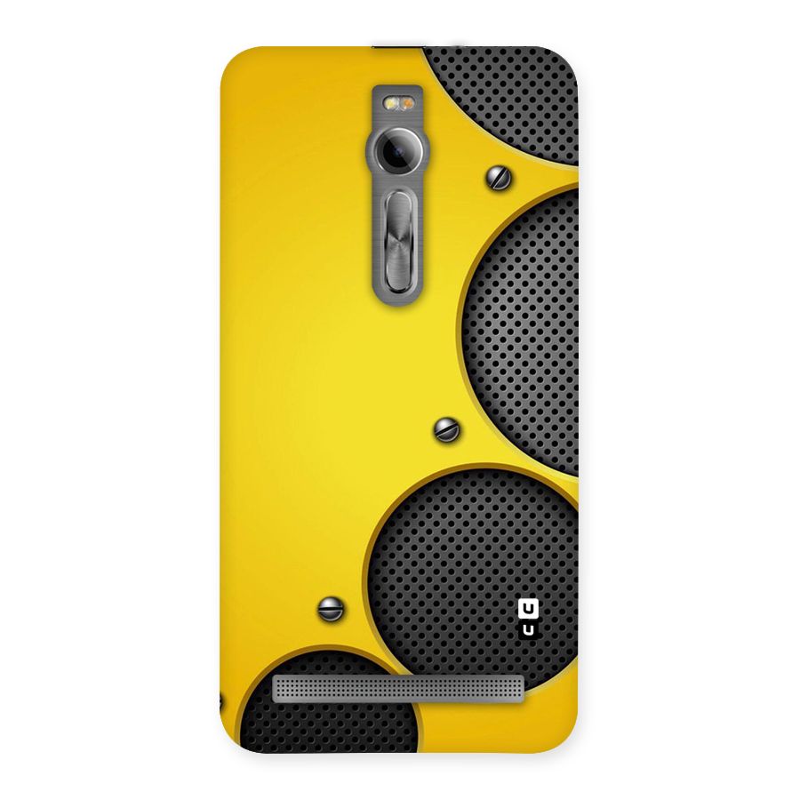 Black Net Yellow Back Case for Asus Zenfone 2