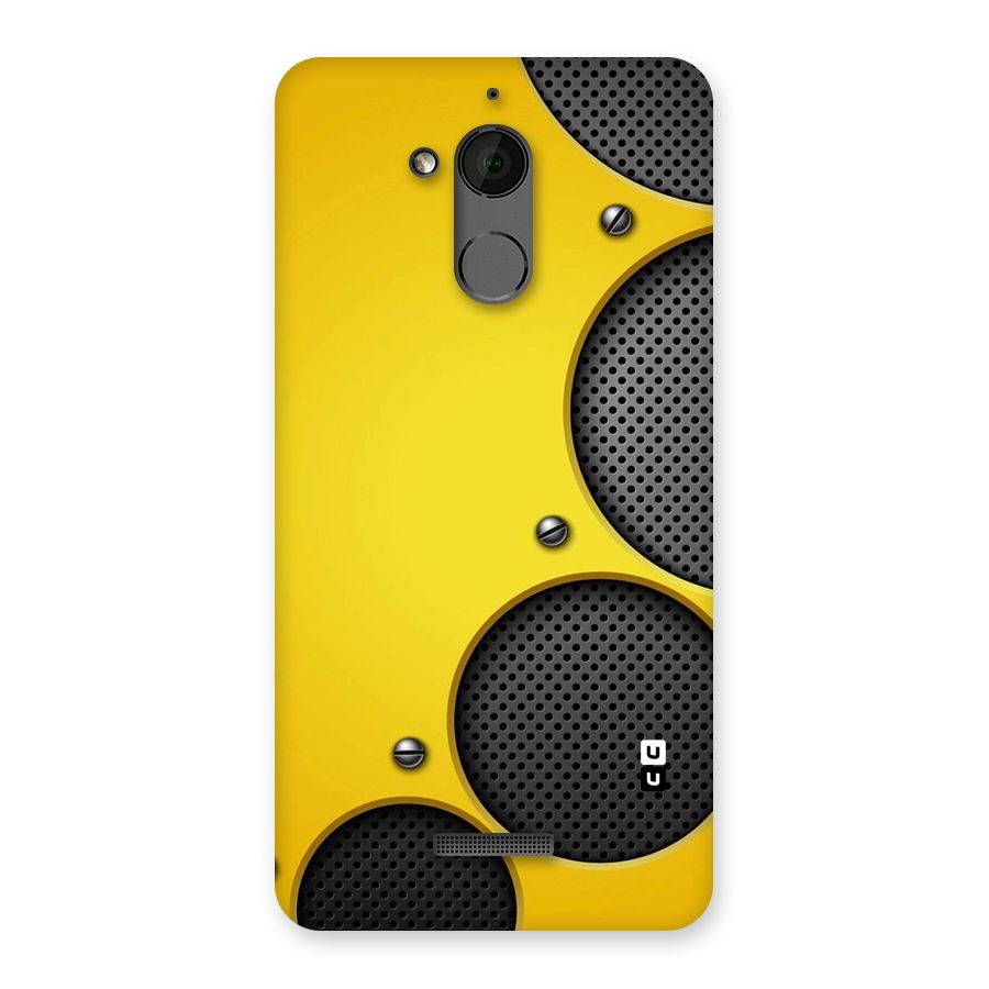 Black Net Yellow Back Case for Coolpad Note 5