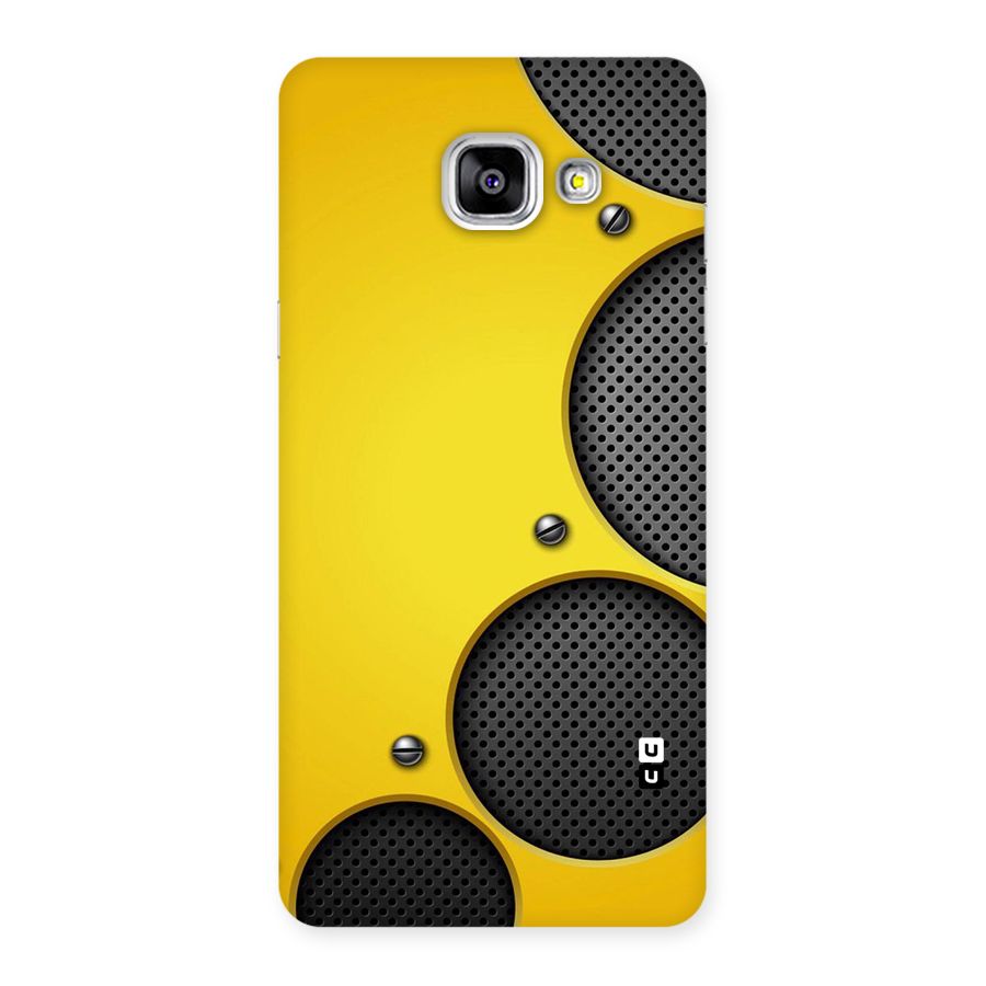 Black Net Yellow Back Case for Galaxy A5 2016