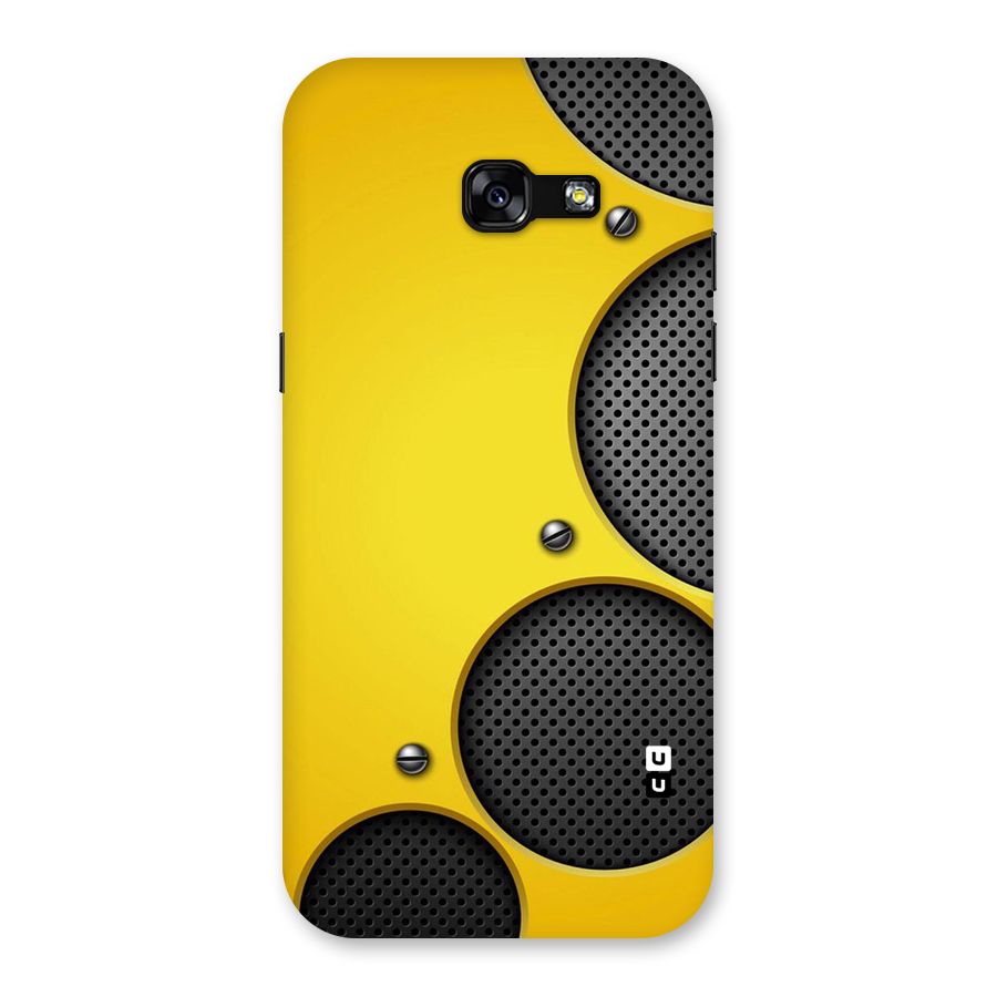 Black Net Yellow Back Case for Galaxy A5 2017