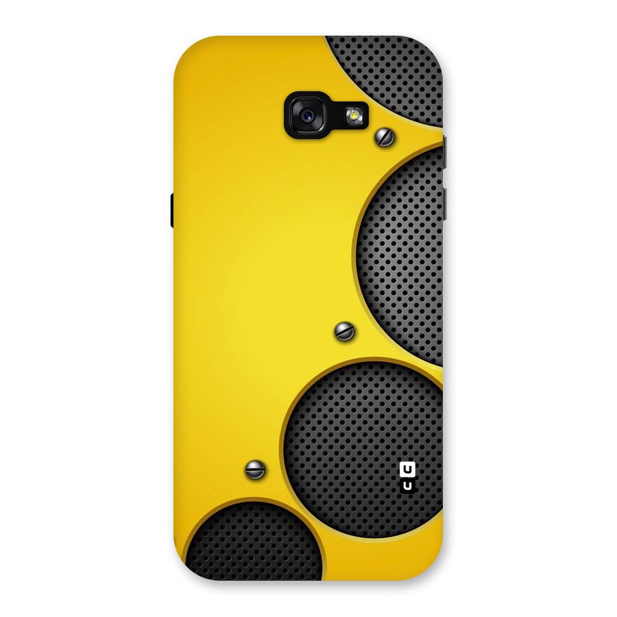 Black Net Yellow Back Case for Galaxy A7 (2017)