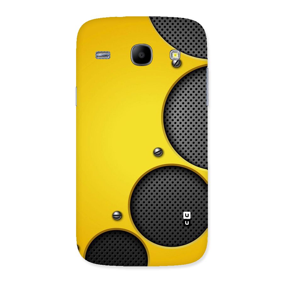 Black Net Yellow Back Case for Galaxy Core