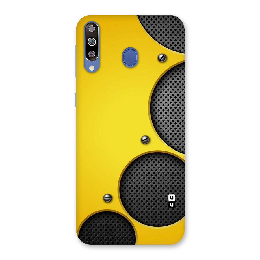 Black Net Yellow Back Case for Galaxy M30