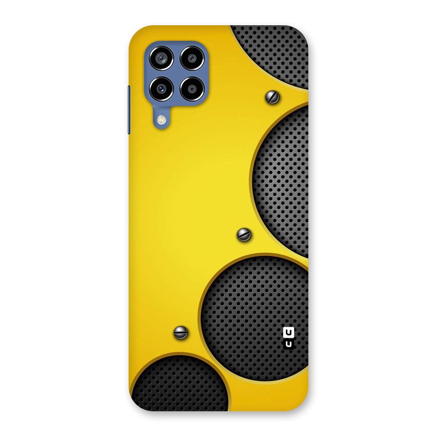 Black Net Yellow Back Case for Galaxy M53 5G