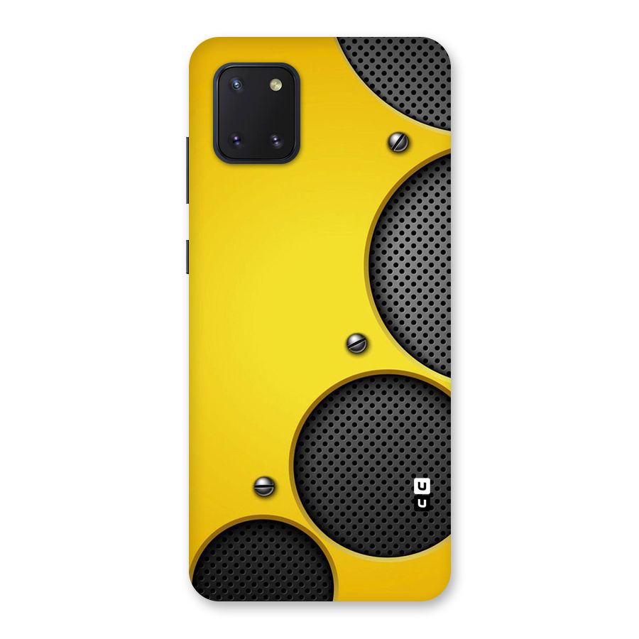 Black Net Yellow Back Case for Galaxy Note 10 Lite