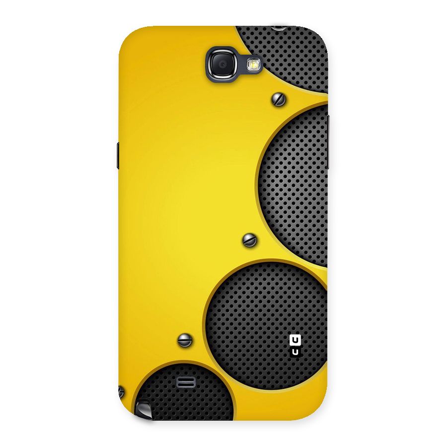 Black Net Yellow Back Case for Galaxy Note 2