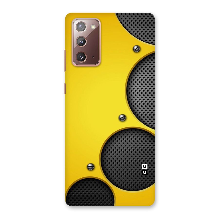 Black Net Yellow Back Case for Galaxy Note 20