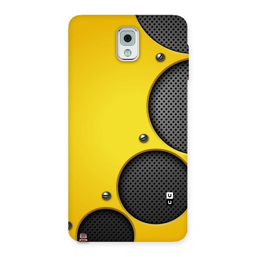 Black Net Yellow Back Case for Galaxy Note 3