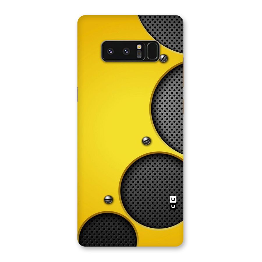 Black Net Yellow Back Case for Galaxy Note 8
