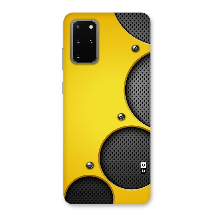 Black Net Yellow Back Case for Galaxy S20 Plus