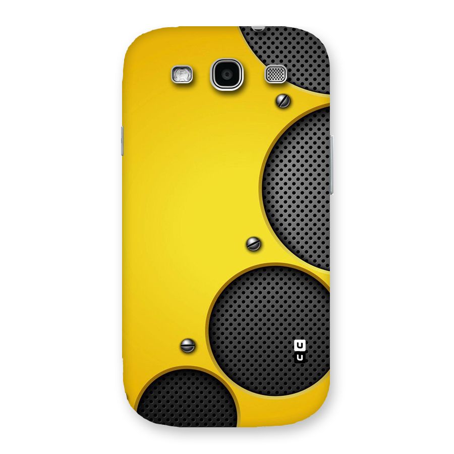Black Net Yellow Back Case for Galaxy S3