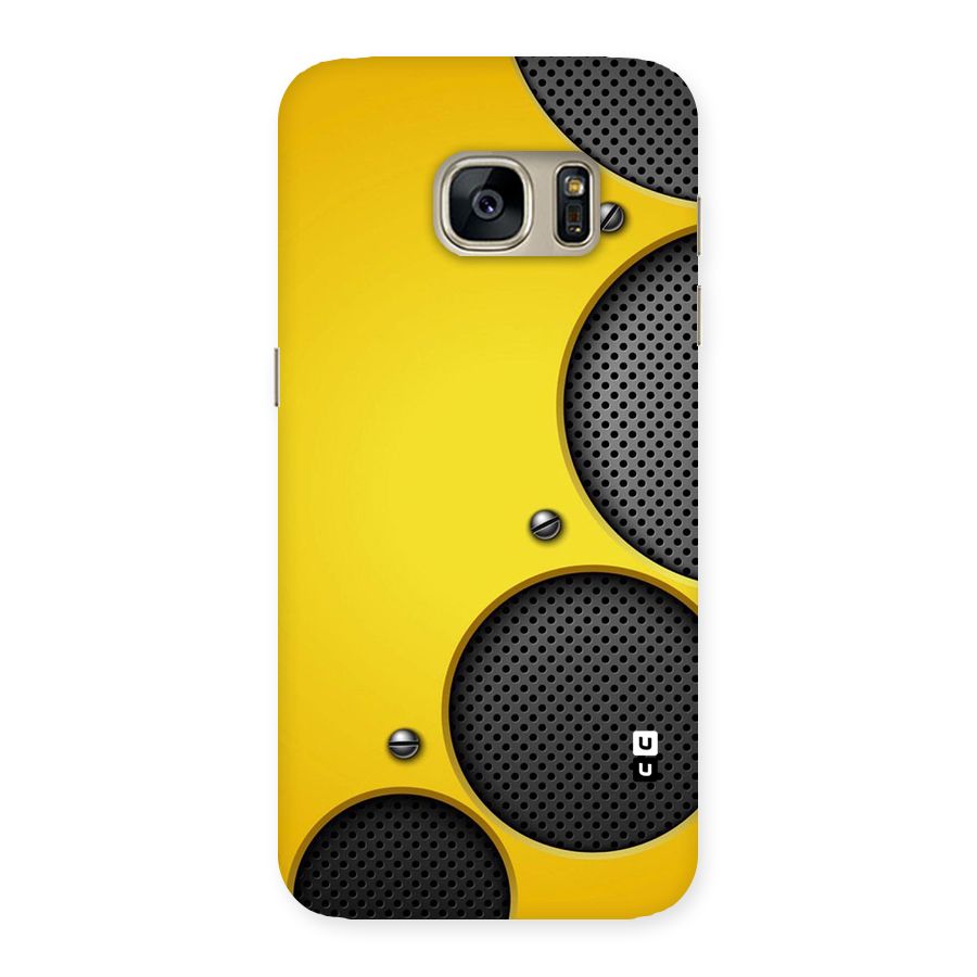 Black Net Yellow Back Case for Galaxy S7