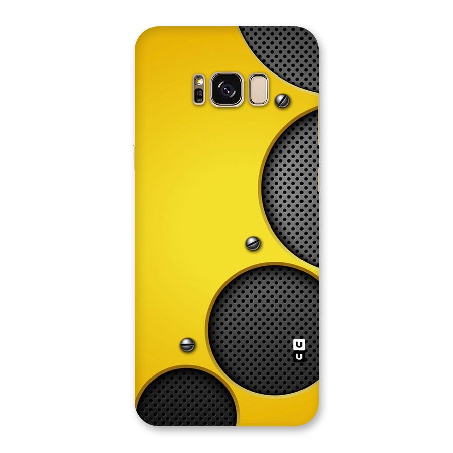 Black Net Yellow Back Case for Galaxy S8 Plus
