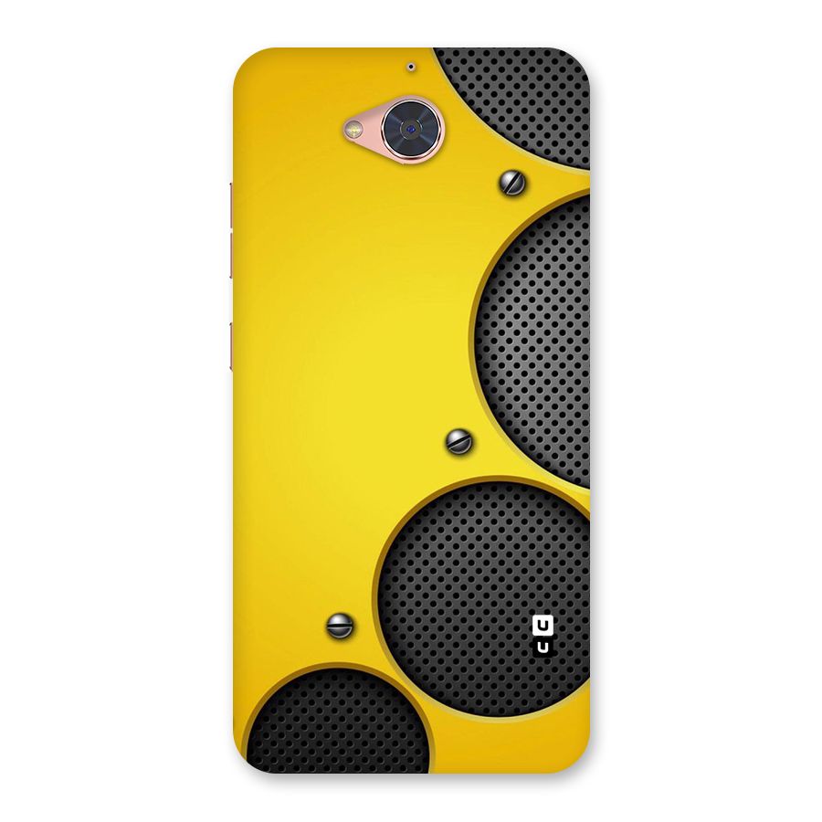 Black Net Yellow Back Case for Gionee S6 Pro