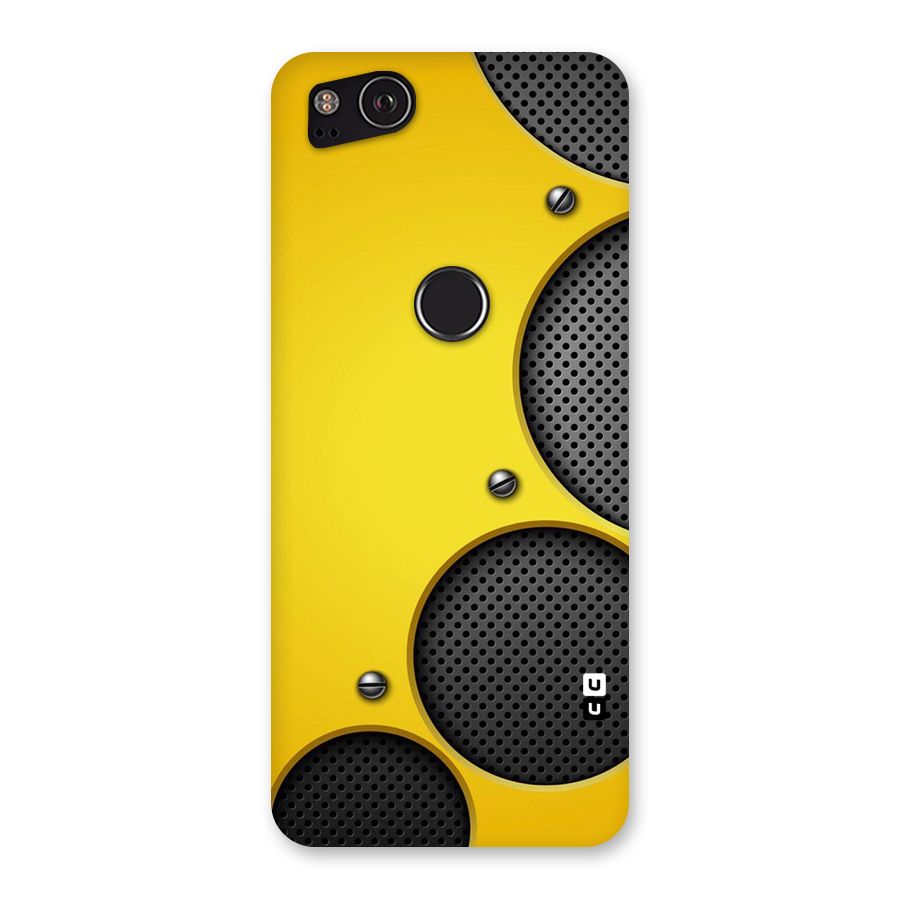 Black Net Yellow Back Case for Google Pixel 2