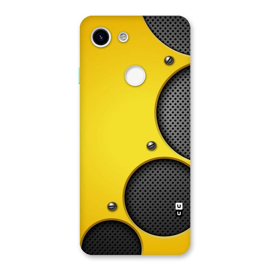 Black Net Yellow Back Case for Google Pixel 3